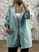 Spring Zipper Hood Coat/Mint