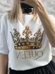 T-Shirt QUEEN Crown/White