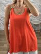 Chain Monochrome Top/Coral