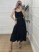 Casual Midi Dress-25338/Black