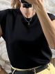 Viscose Sleeveless Top/Black