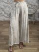 Viscose Highwaist Pants-18839/Beige