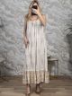 Maxi Viscose Boho Dress-8007/White2