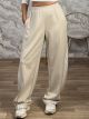 Diagonal Stripe Pants-1248/Beige