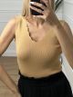 Knitted Classic ZicZac Top/Beige