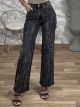 Strass Denim Pants-6921/Grey