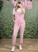 Viscose Overalls Set/Pink