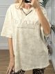 Oversized Necklace T-shirt/Beige