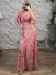 SilverThread Muslin Floral Set-6063/Pink