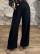 Golden Button Pants/Black