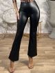 Leather Cabbana Pants-206/Black