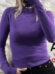 Viscose MockNeck Top-2851/Purple