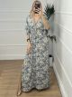Silk Dress-M11/Grey