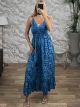 Silk Ruffled Maxi Dress-2664/N2