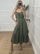 Casual Midi Dress-25338/Khaki