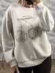 Leopard Cherries Sweatshirt/Ecru