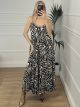 Oversized Animal Print Dress/Zebra