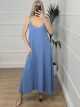 Chain Maxi Dress/Indigo