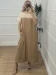 Midi Net Dress-8273/Beige