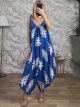 Butterfly Jumpsuit-1208/Royal Blue