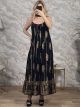 Maxi Viscose Boho Dress-8007/Black2