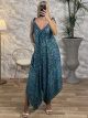 Silk Asymmetrical Golden Jumpsuit-1208/N3