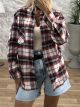 Cotton Plaid Shirt-5049/Red