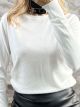 Viscose Strass Sweater-1750/White