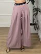 Wide Belt Pants-NEW/Dusty Pink