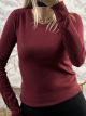 Viscose RoundNeck Top/Burgundy