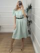 ShortSleeves Belt Dress/Mint