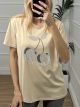 T-shirt Cherries Strass/Beige