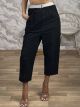 Cotton Belt Pants-6770/Black