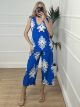 Capri Pants Print Set/Blue Royal 
