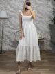 Kippur Ruffled Straps Maxi Dress/White