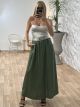 Maxi Belt Skirt-29690/Khaki