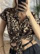 Cropped Printed Shirt/Leo5