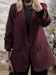 Σακάκι Plus Size/Burgundy