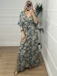 Silk Dress-M11/Petrol