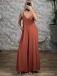 Wooden BeadsStraps Jumpsuit-26362/Ecai