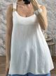 Viscose GoldStripes Top/White