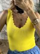 Knitted Classic ZicZac Top/Yellow2
