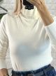 Viscose TurtleNeck Top-505/Vanilla