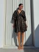 Viscose Mini Dress-2533/Black