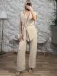 Sleeveless Kimono Set-26627/Beige