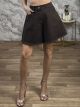 Soft Denim Wide Shorts-25783/Chocolat