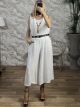 Zip Kilot Necklace&Belt Set-25337/White