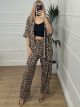 Kimono Set Print/Animal-Leopard