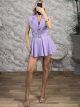Mono Skort Closs Mini Dress-3749/Lila