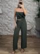 3-Ruffles Pants Set-39050/Khaki